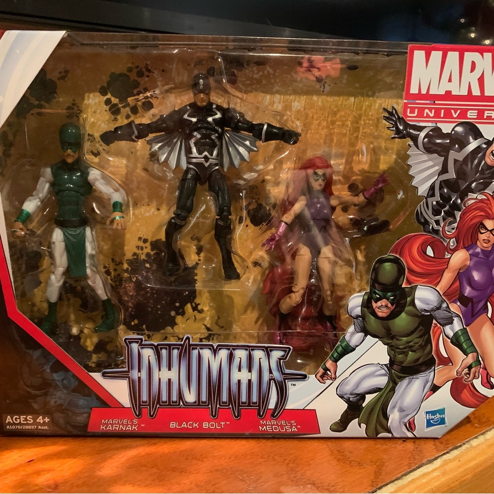 2012 Marvel Inhumans Action Figures - Black, Green, Purple